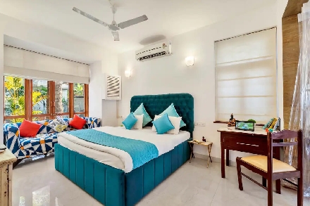 Candolim - 3 bed room villa with private pool and roof top drawing room Beach belt property Heart of candolim Fully furnished